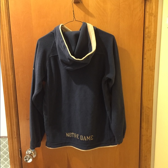 Columbia Notre Dame Embroidered Hoodie Youth Large - Picture 2 of 8